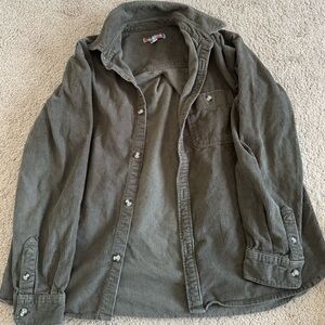 Urban Outfitters Olive Corduroy Shirt